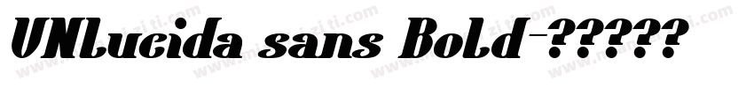 VNlucida sans Bold字体转换
